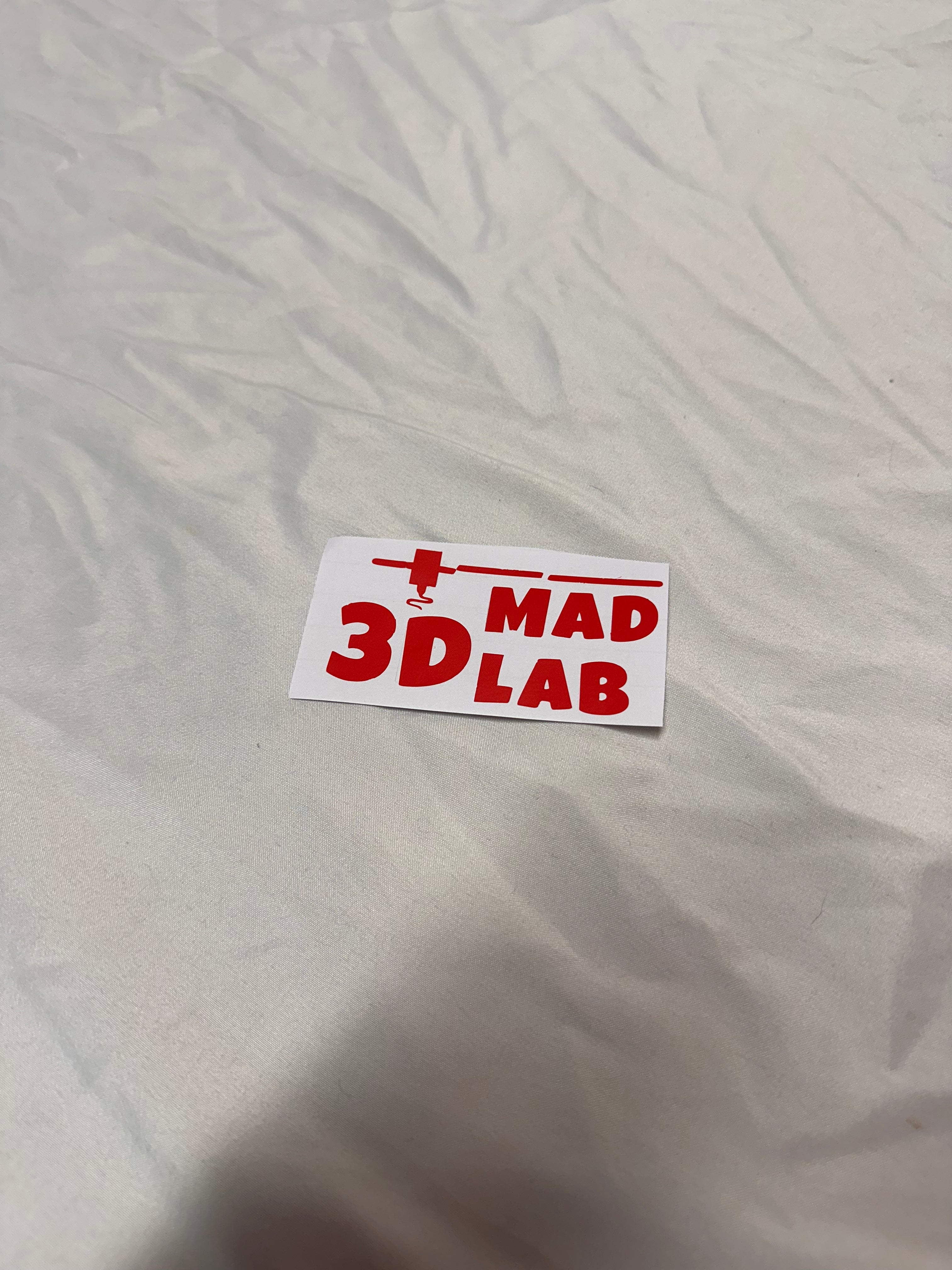 3d Mad Lab sticker