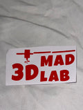 3d Mad Lab sticker
